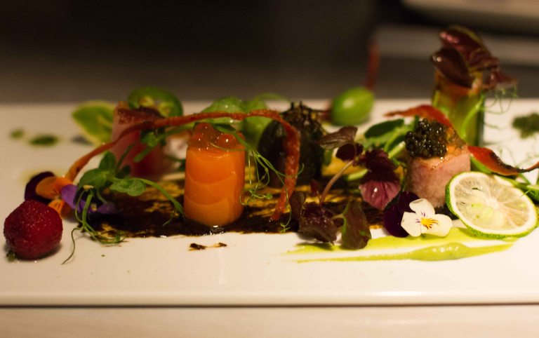 "morimoto nyc sashimi salad"