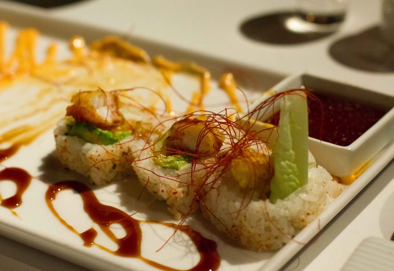 "Katsuya shrimp tempura roll"