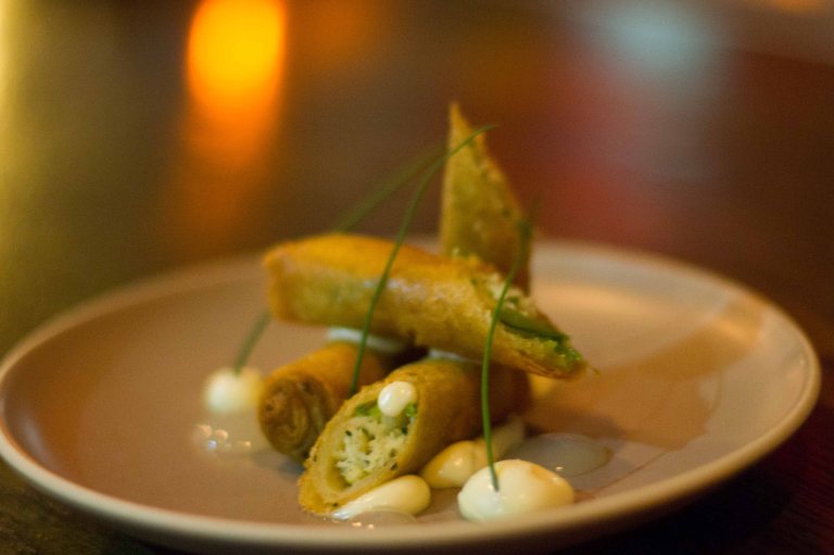 "red medicine spring roll"