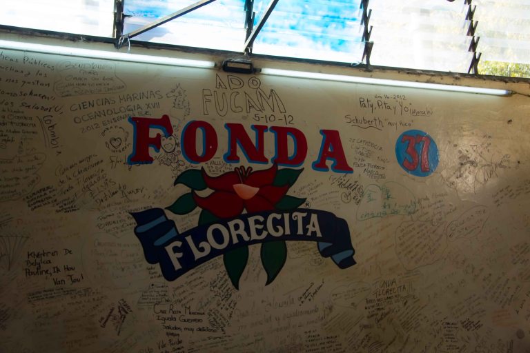 Look for the wall with the writing, that's how you know you're at the right place.