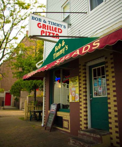 "Bob Timmys grilled pizza Providence"