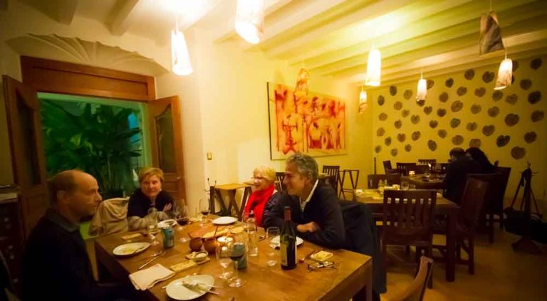 "Oaxaca Pitiona dining room"