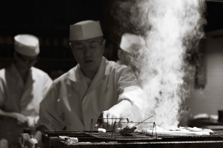 Wada-san seriously works the grill. It was mesmorizing watching him work.