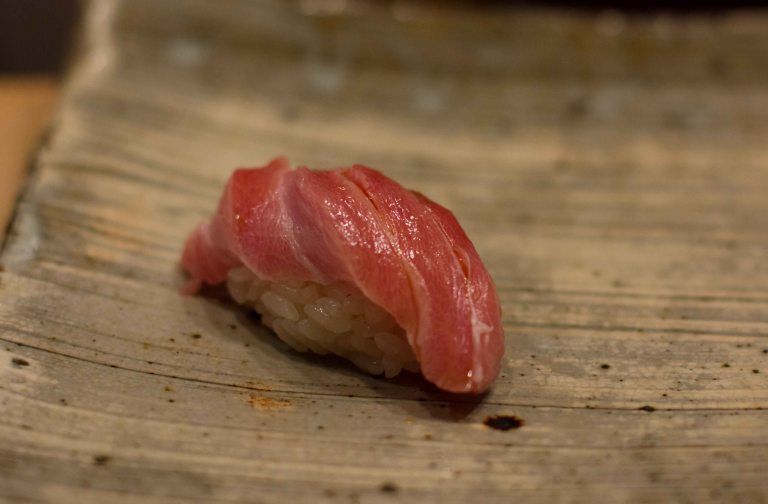 "Sushi Kanesaka Tokyo o toro nigiri"