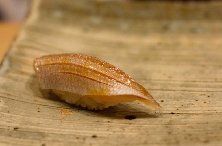 "Sushi Kanesaka Tokyo snapper"