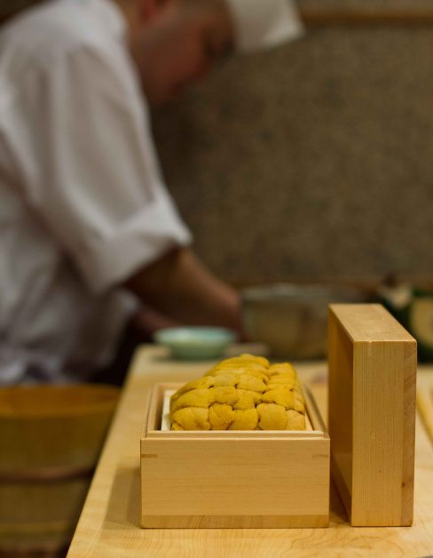 "Sushi Kanesaka Tokyo uni box"