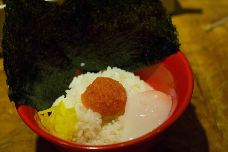 My dad also ordered a rice topped with mentaiko and an onsen tamago. Don't ask me why, but it's things like this dish that epitomize my love for food in Japan.