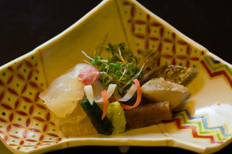 "Kikunoi Kyoto sashimi"