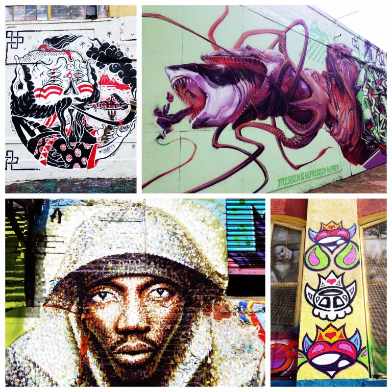 Just a few of the great pieces of work on the walls at 5 Pointz. 
