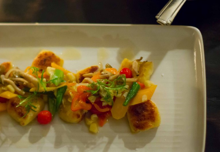 Pillowy soft gnocchi with seasonal vegetables