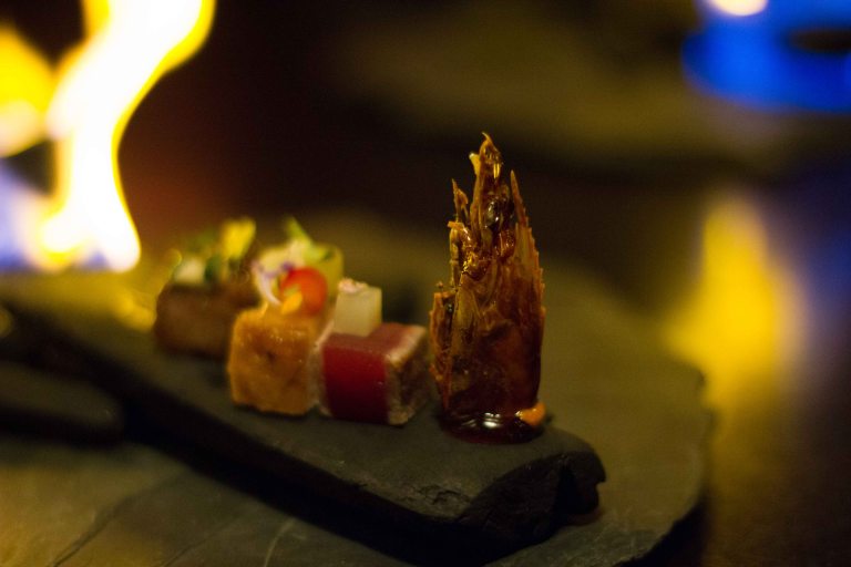 "Alinea Achatz binchotan fire"