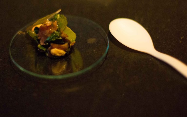 "Aviary Achatz antelope tartare"