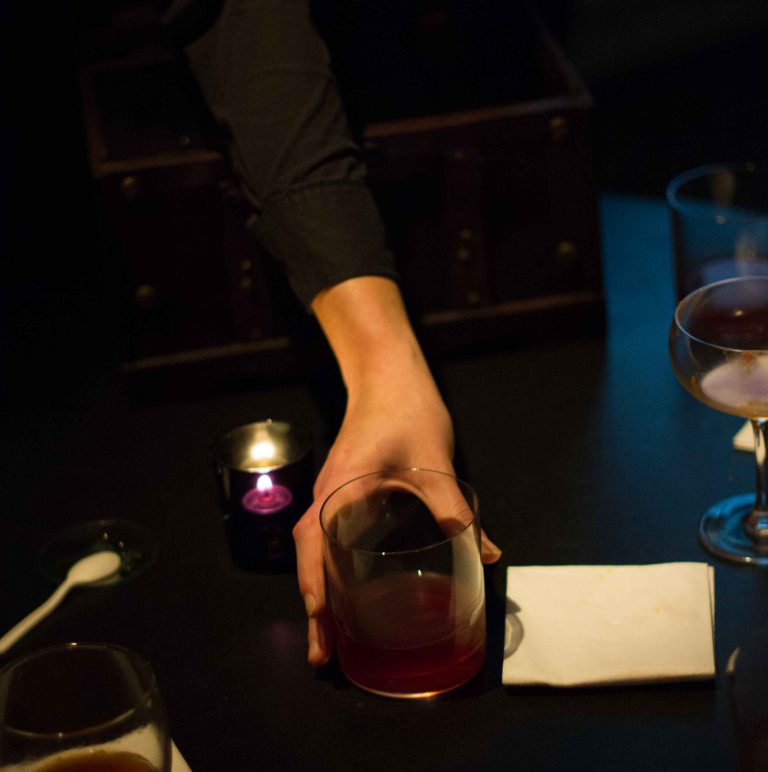 Mystery drink presented. Yes a mystery still because I can't remember what this was.