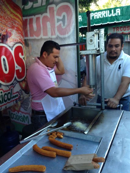 "Oaxaca Llano park churro"