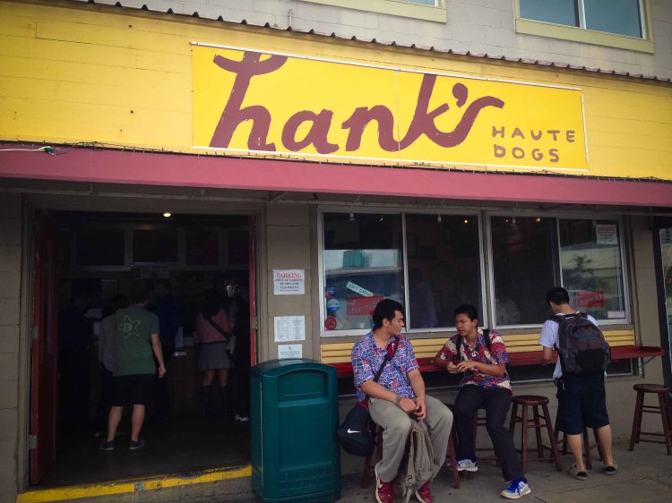 "Hanks haute dog Honolulu"