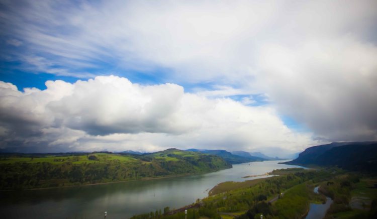 View of the Columbia River from Vista House.