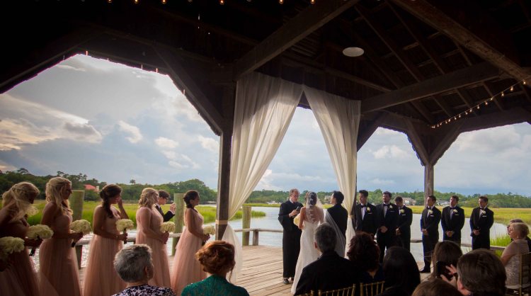 Ceremony on the Boon Hall Cotton Dock