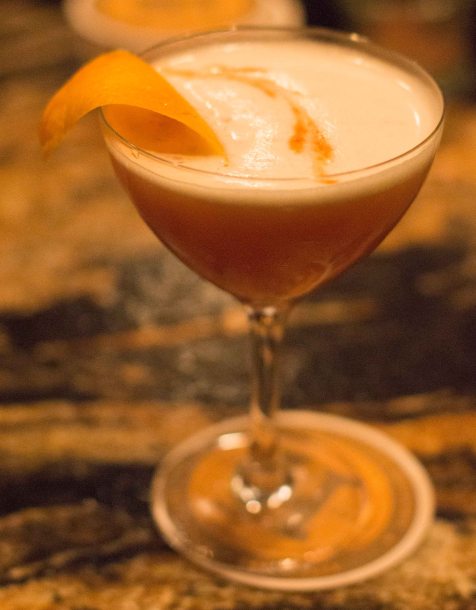 The evening was started at the bar with a perfect "dealer's choice" bourbon sour.