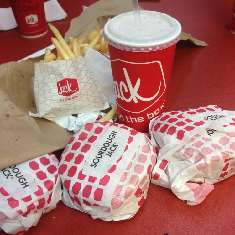 I've never been to Jack in the Box before, so this meal was super exciting for me. 