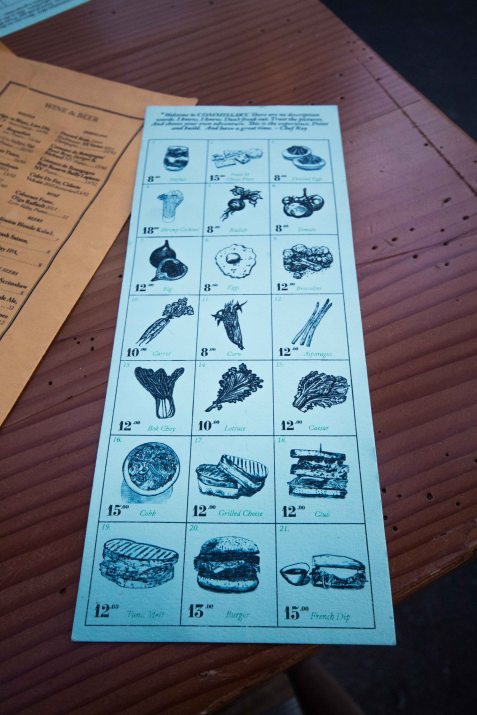 Roy Choi Commissary LA menu