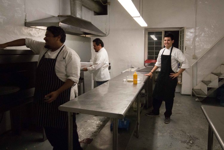 Chef Yiannis Rojas was cooking up a special meal for