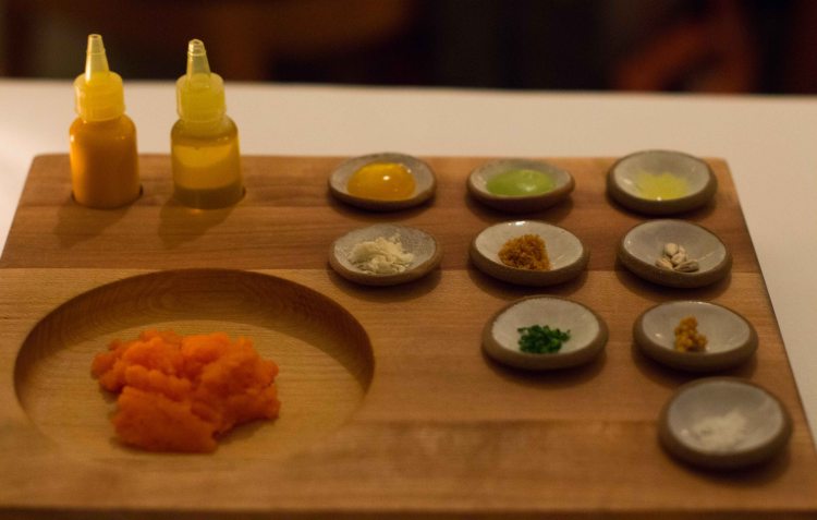 "Eleven Madison Park carrot tartare"