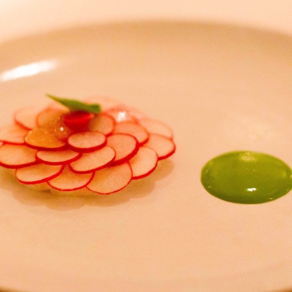 "Eleven Madison Park radish pike"