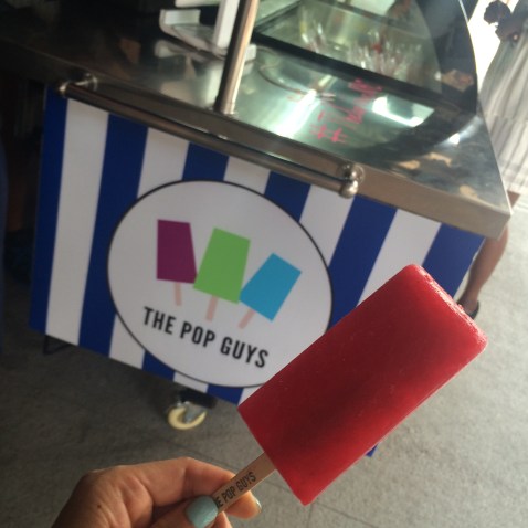 Strawberry lemonade popscicle is a great way to beat the heat!