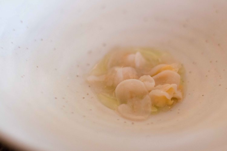 "Willows Inn geoduck cucumber"