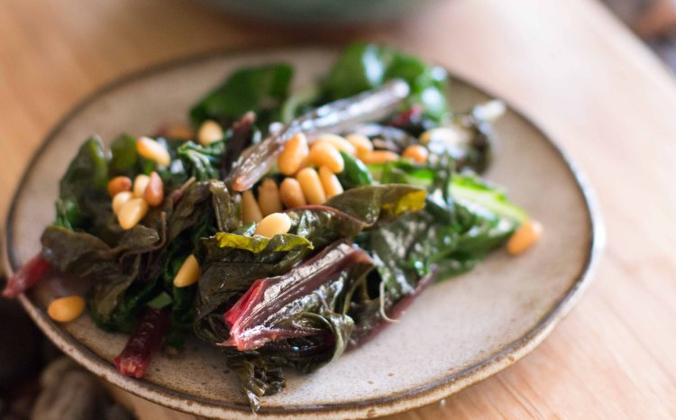 "Willows Inn Lummi breakfast chard"