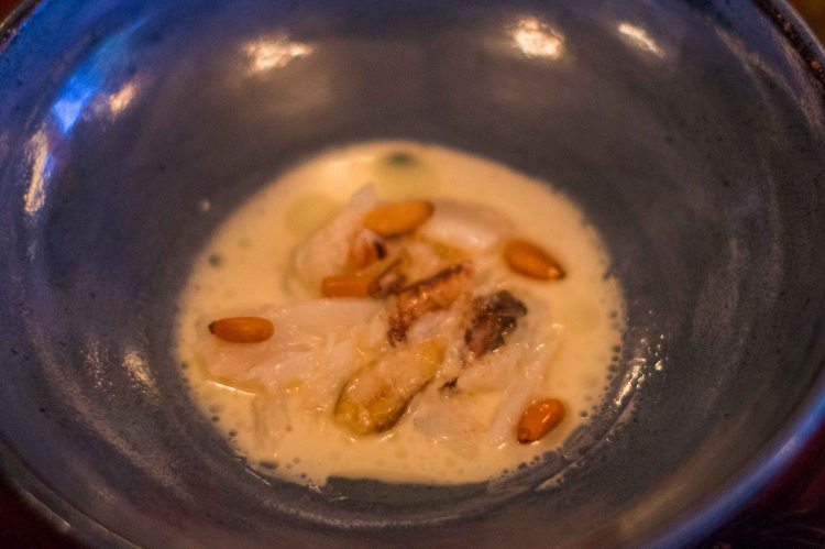 "Willows Inn Lummi Crab pine nuts"