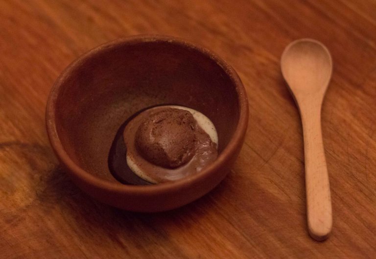 "El destilado oaxaca chocolate ice cream"