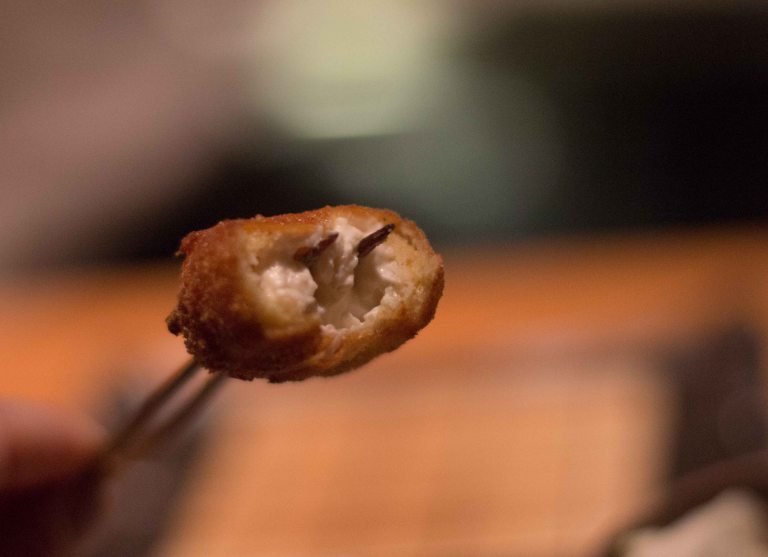 Kushi Tanaka Kyoto  bread cheese