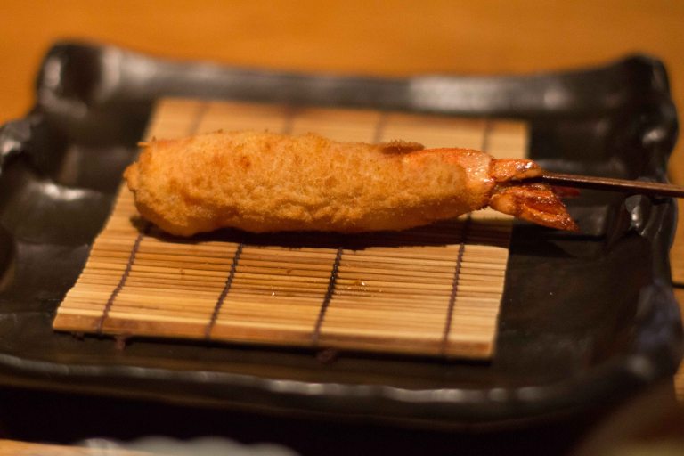 "Kushi Tanaka Kyoto ebi"