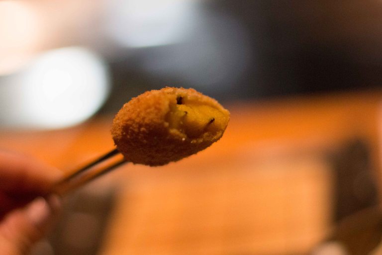 "Kushi Tanaka Kyoto kushikatsu kabocha"