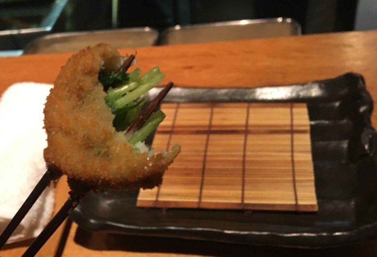 Kyoto Kushi Tanaka mitsuba