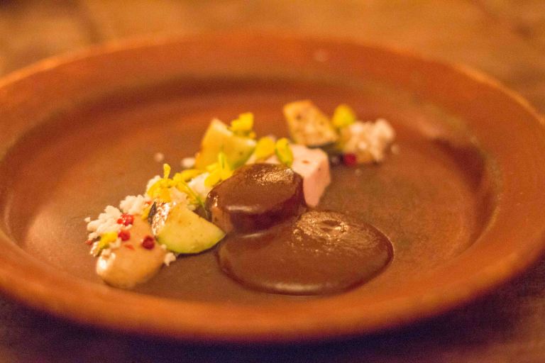 El Destilado Oaxaca mole pollo