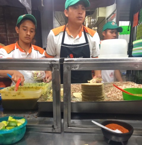 Oaxaca el compadre tacos cabeza