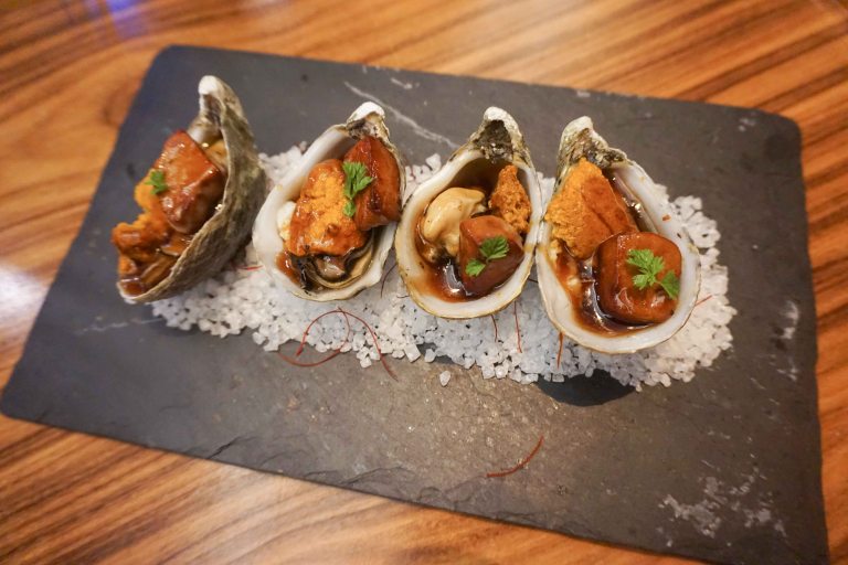 Morimoto Vegas oyster foie