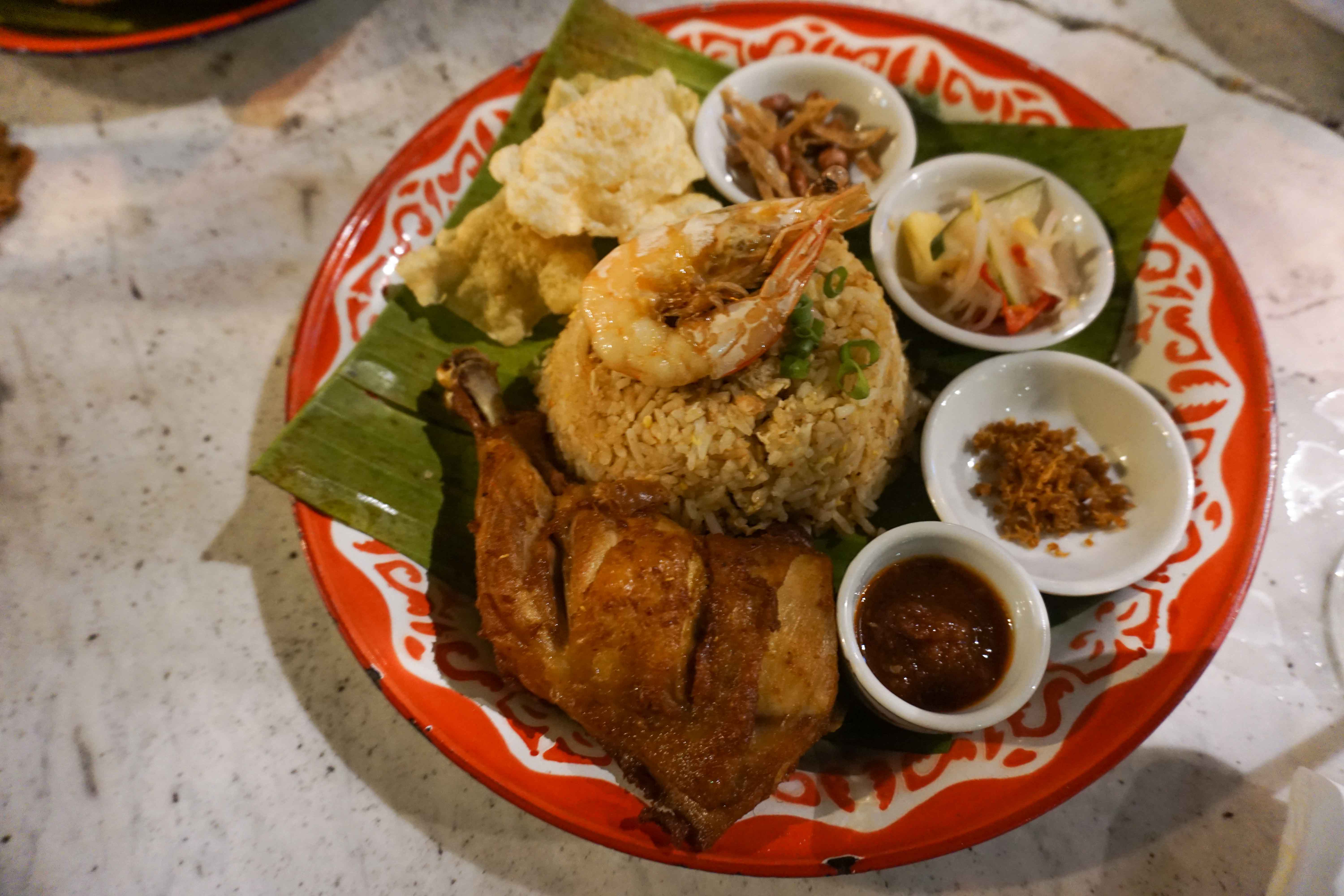 Muntri mews cafe nasi goreng fried chicken