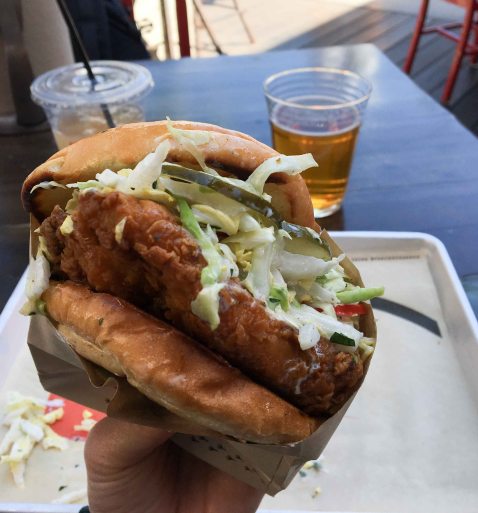 Crack Shack San Diego sandwich