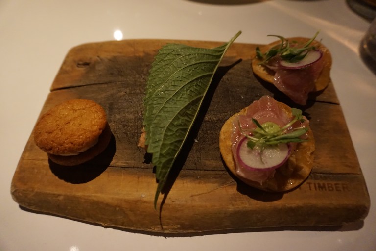 Juniper Ivy foie macaron tuna tostada