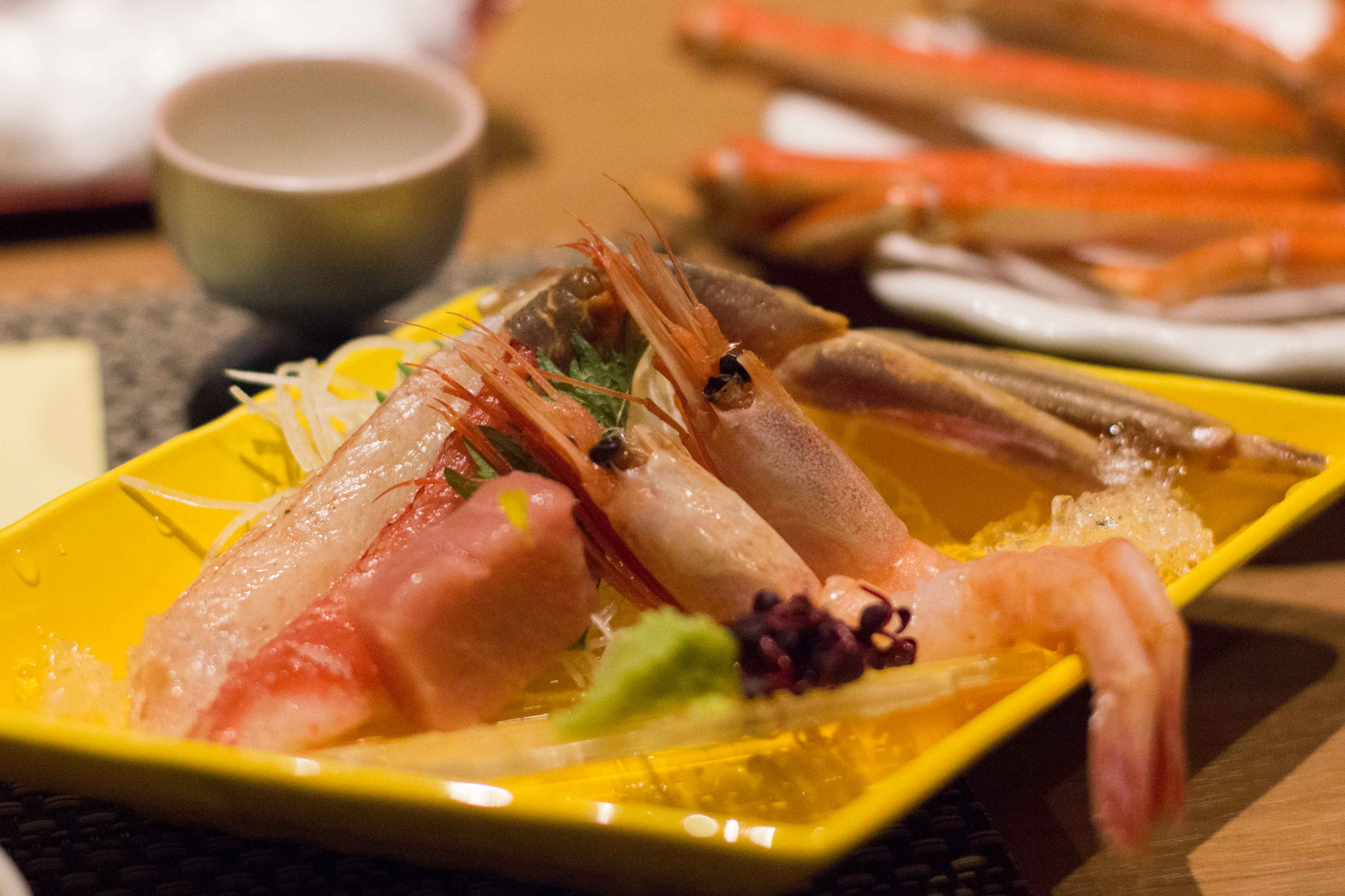 Kinosaki suishoen sashimi