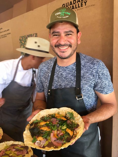 Rodolfo Castellanos tlayuda Guadalupe Fest