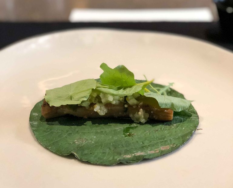 Pujol taco omakase eggplant